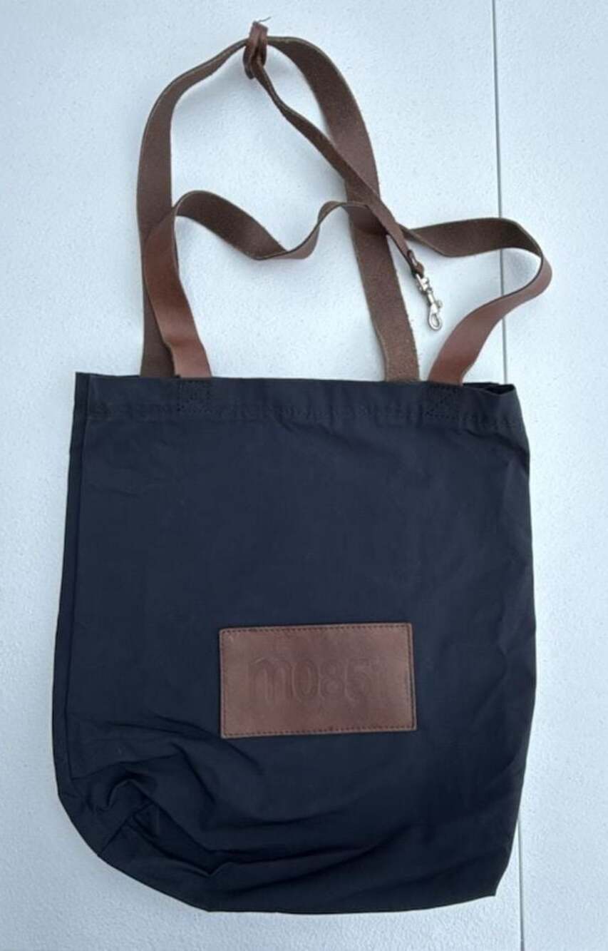 m0851 30th Anniversary Nylon Tote Bag Leather Straps Black Canada Rare